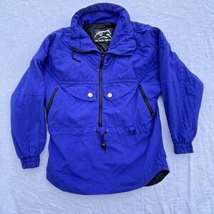 Vintage Black Bear Winter Soft Puffer Jacket  purple Made In Korea Size 8 VTG